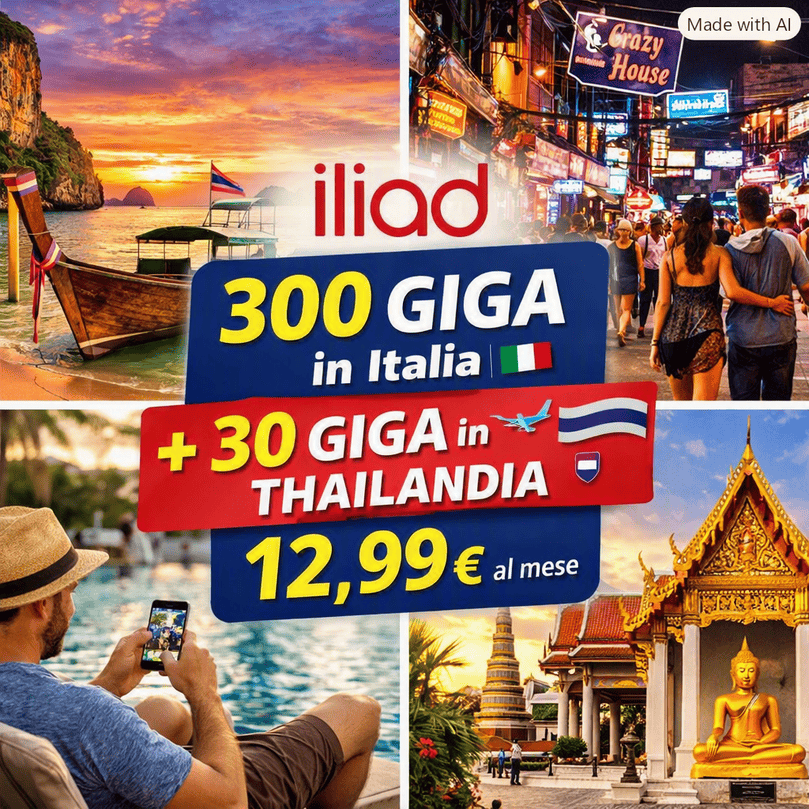 iliad offerta 30 giga thailandia